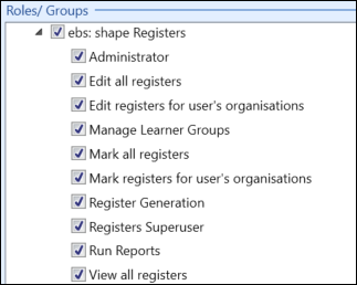 ebs: shape Registers Roles