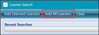 Add All Learners button