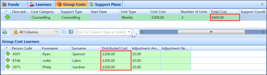 Updated Distributed Cost fields