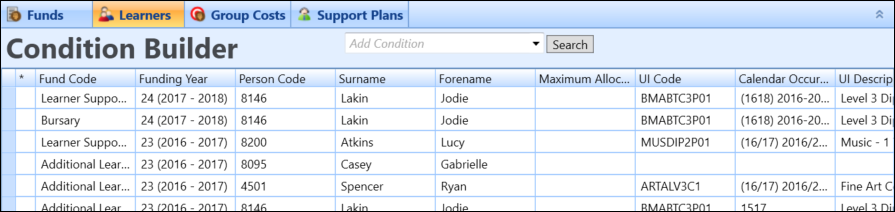 Learners grid