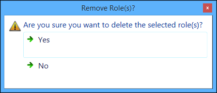 Delete roles message