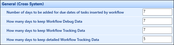 Workflow Manager Institution Settings