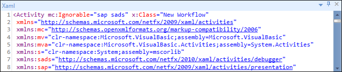 Workflow Builder Code panel