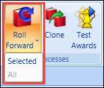 Curriculum ribbon - Roll Forward button