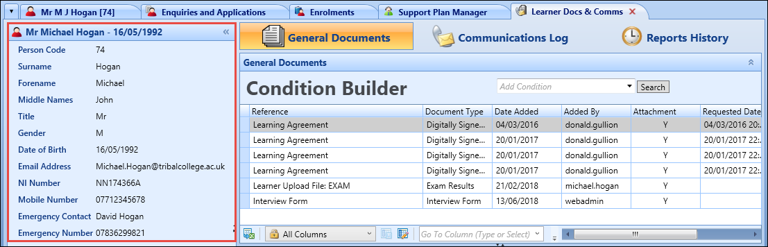 Learner panel