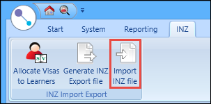 Import INZ File button