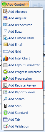 Add RegisterReview button