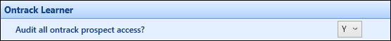 Audit all ontrack prospect access? institution setting