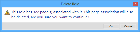 Delete role message