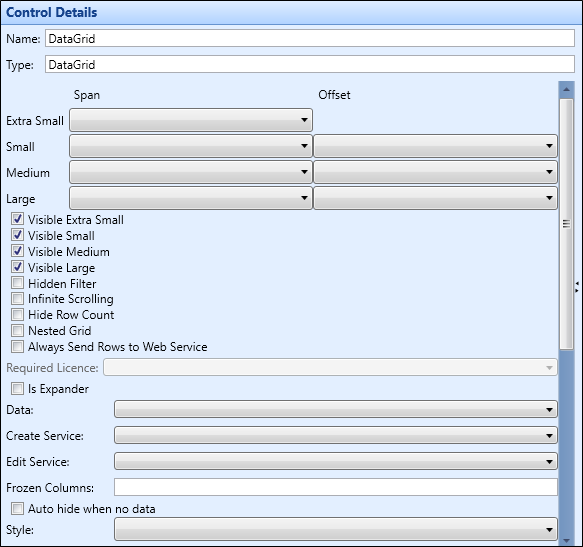 Grid control details