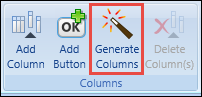 Generate Columns button