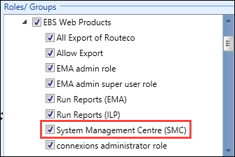 System Management Centre (SMC) role