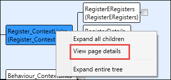 View page details option