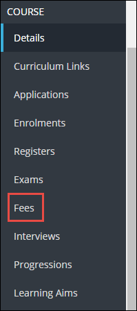 Fees option