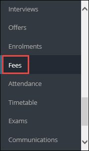 Fees option