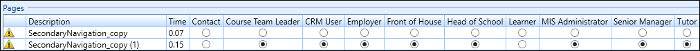 Ontrack Primary buttons