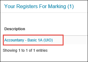 Select unmarked register