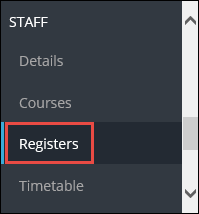 Registers option