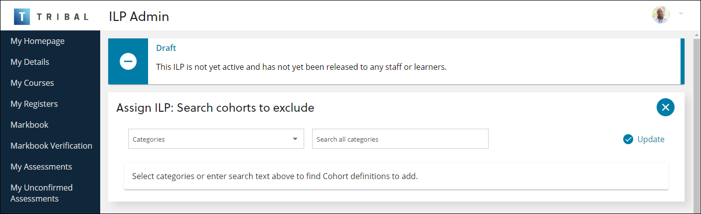 Assign ILP: Search cohorts to exclude