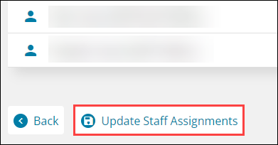 Update staff assignments button