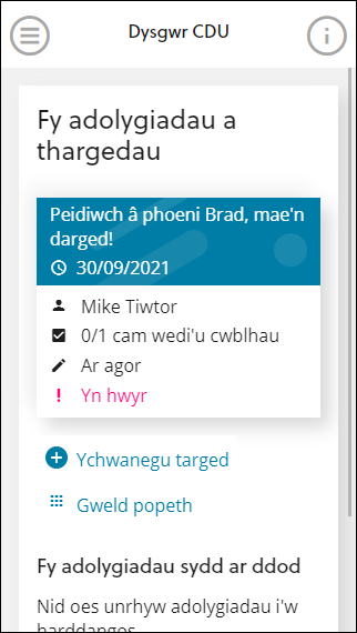 Welsh homepage