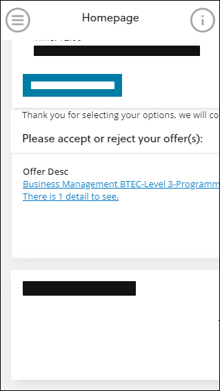 Please accept or reject offers mobile