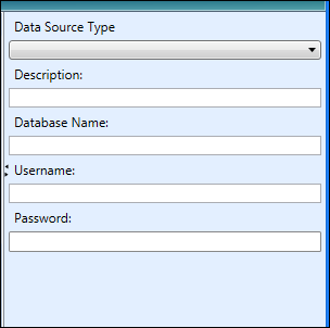 Manage Data Sources window - available fields