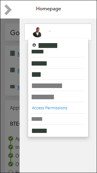 Access Permissions option