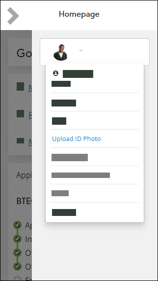 Upload ID Photo option