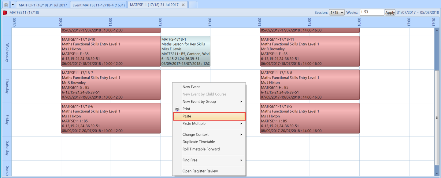 Copying Events copying-events