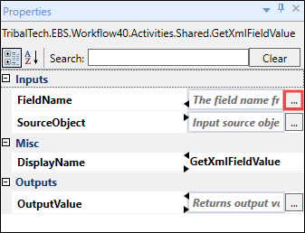 GetXmlFieldValue activity properties