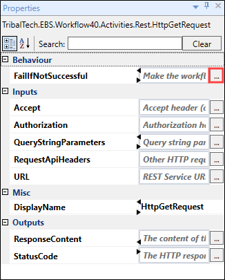 HttpGetRequest parameters