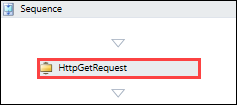 HttpGetRequest activity in the Sequence panel