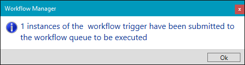 Workflow trigger submitted window